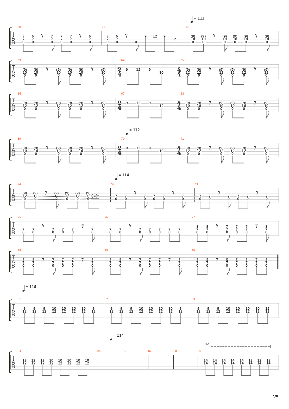 The Beginning And The End吉他谱