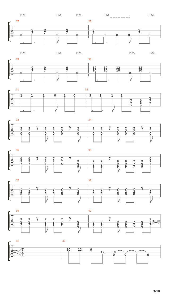 The Beginning And The End吉他谱