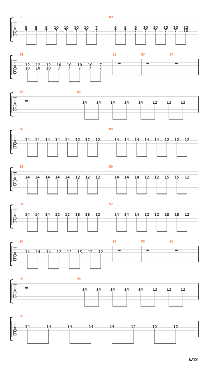 The Beginning And The End吉他谱