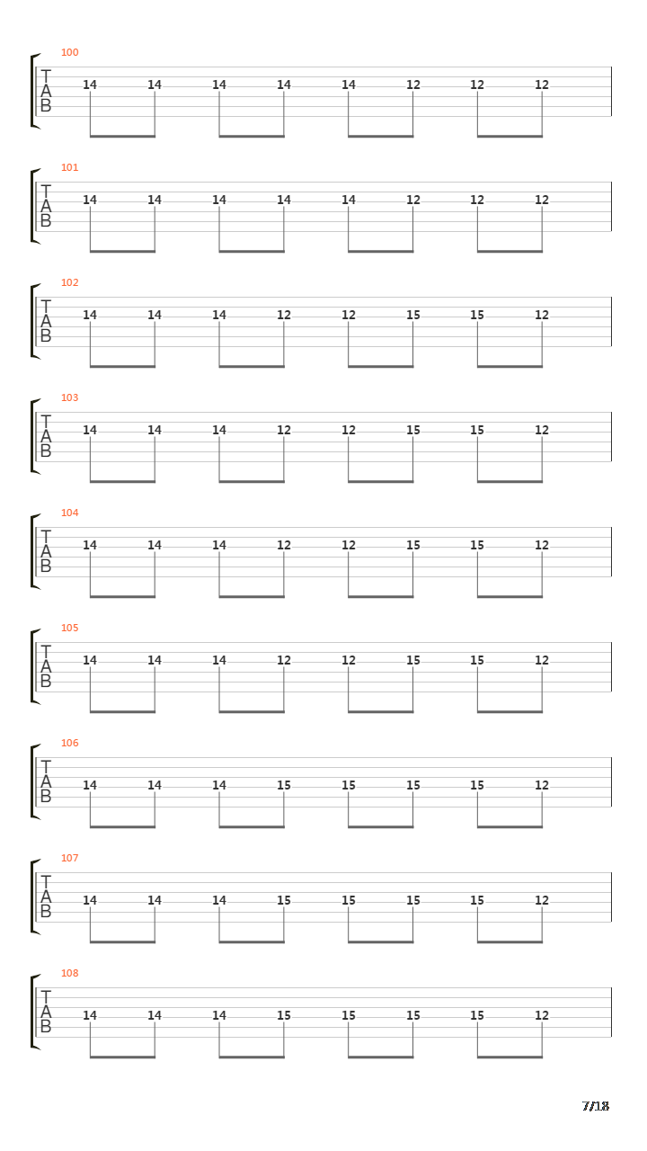 The Beginning And The End吉他谱