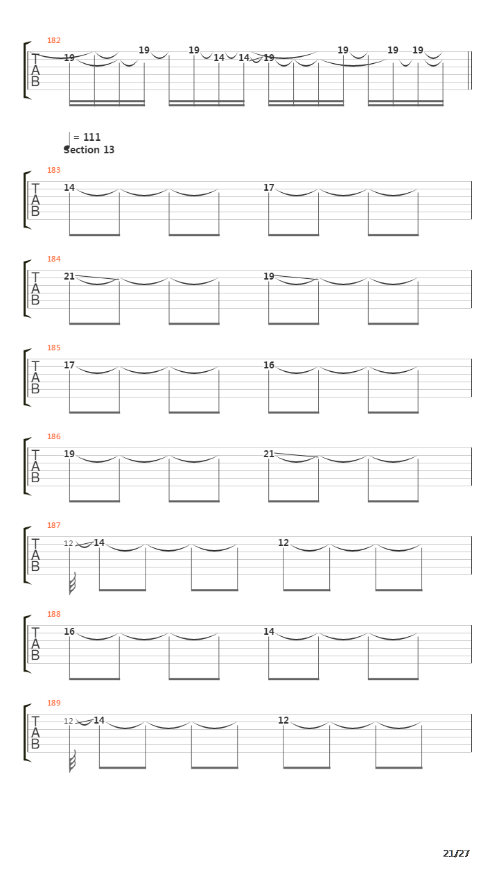 Threshold Of Transformation吉他谱