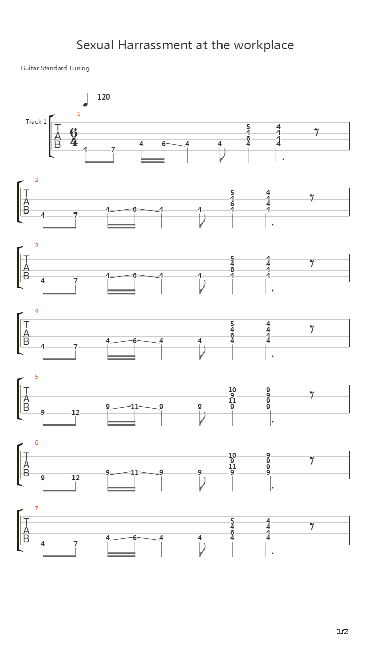 Sexual Harrassment At The Workplace吉他谱