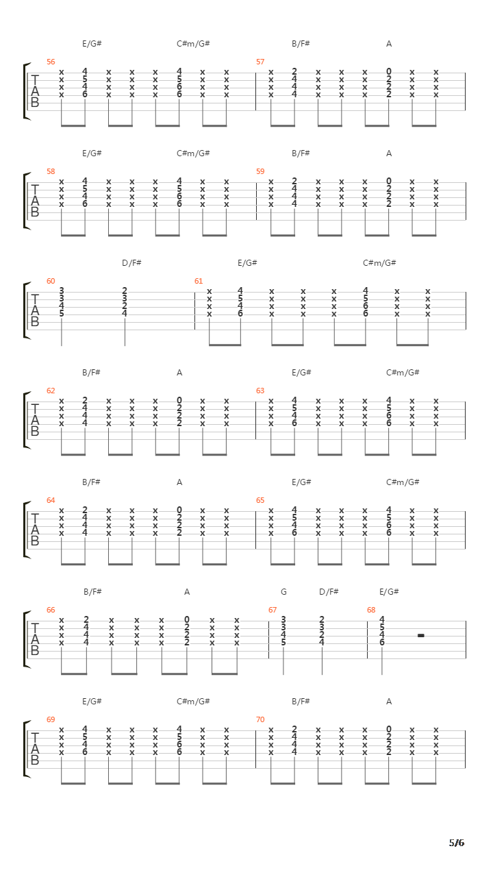 Mexico吉他谱