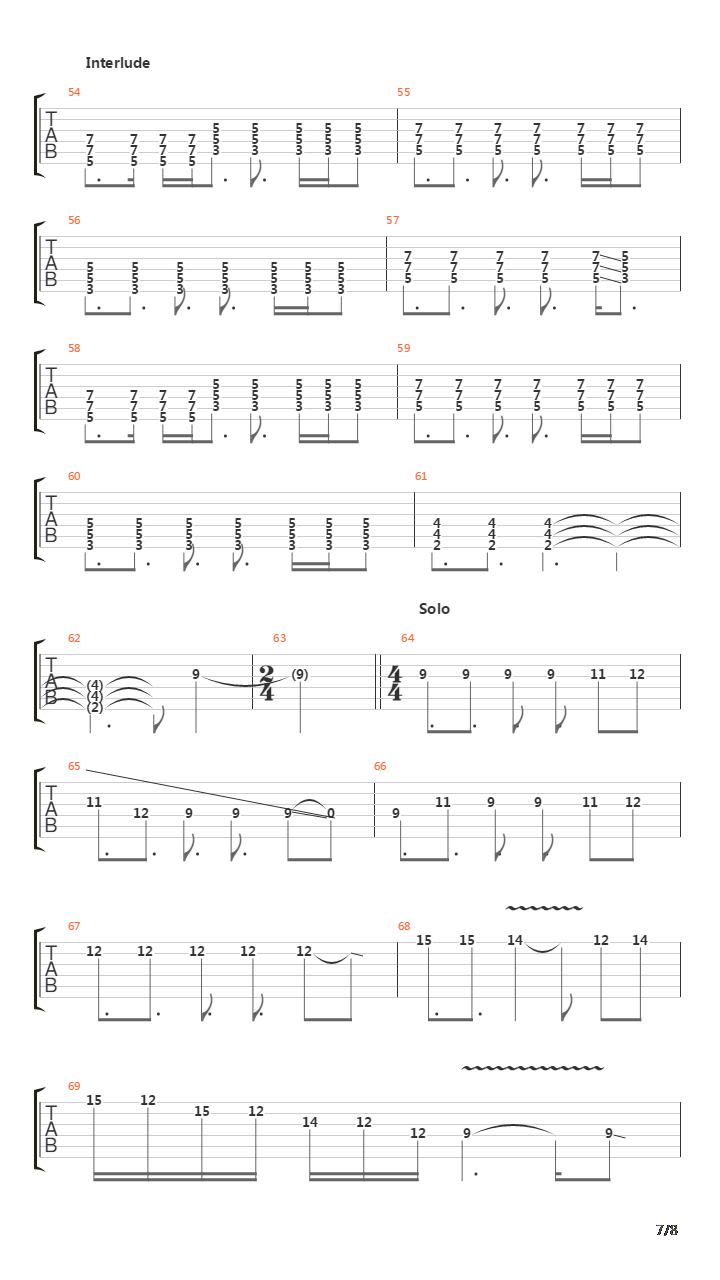 Irresistible Force吉他谱