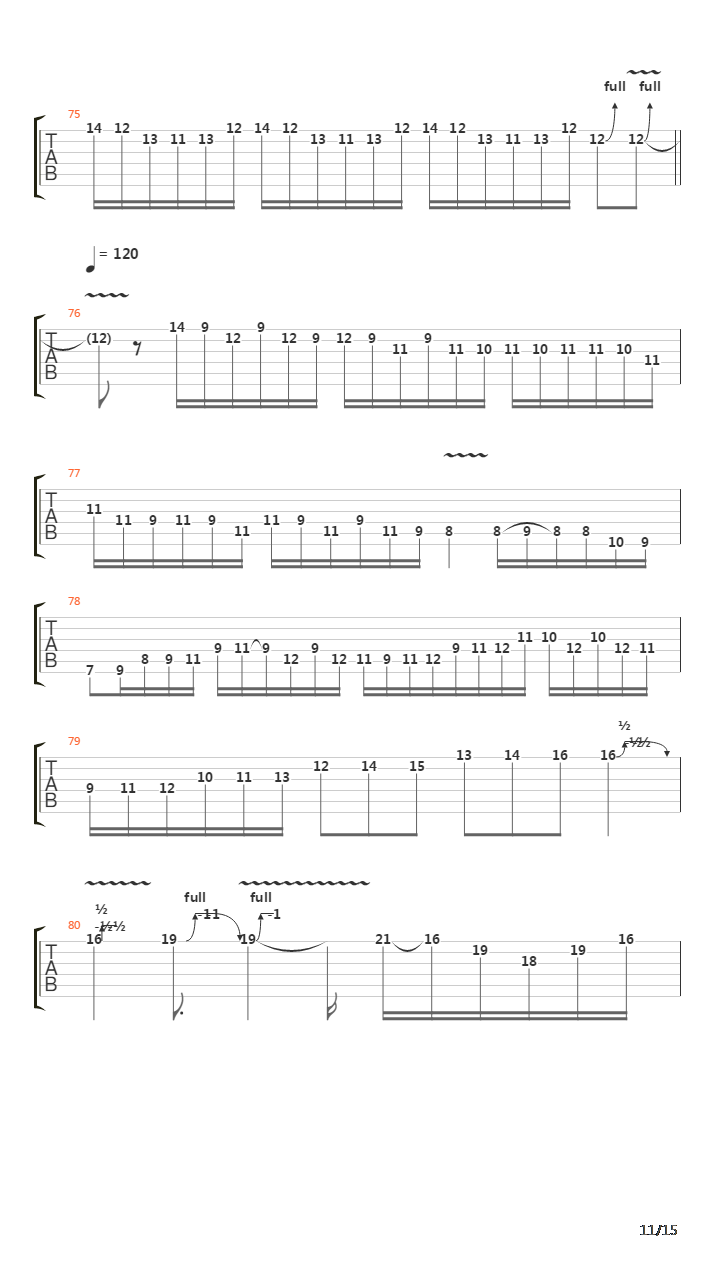 The Cataclysm吉他谱