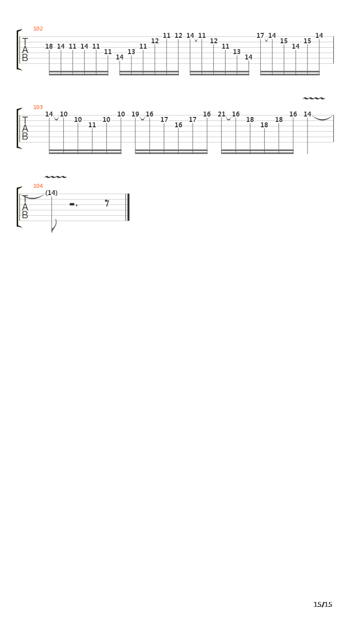 The Cataclysm吉他谱