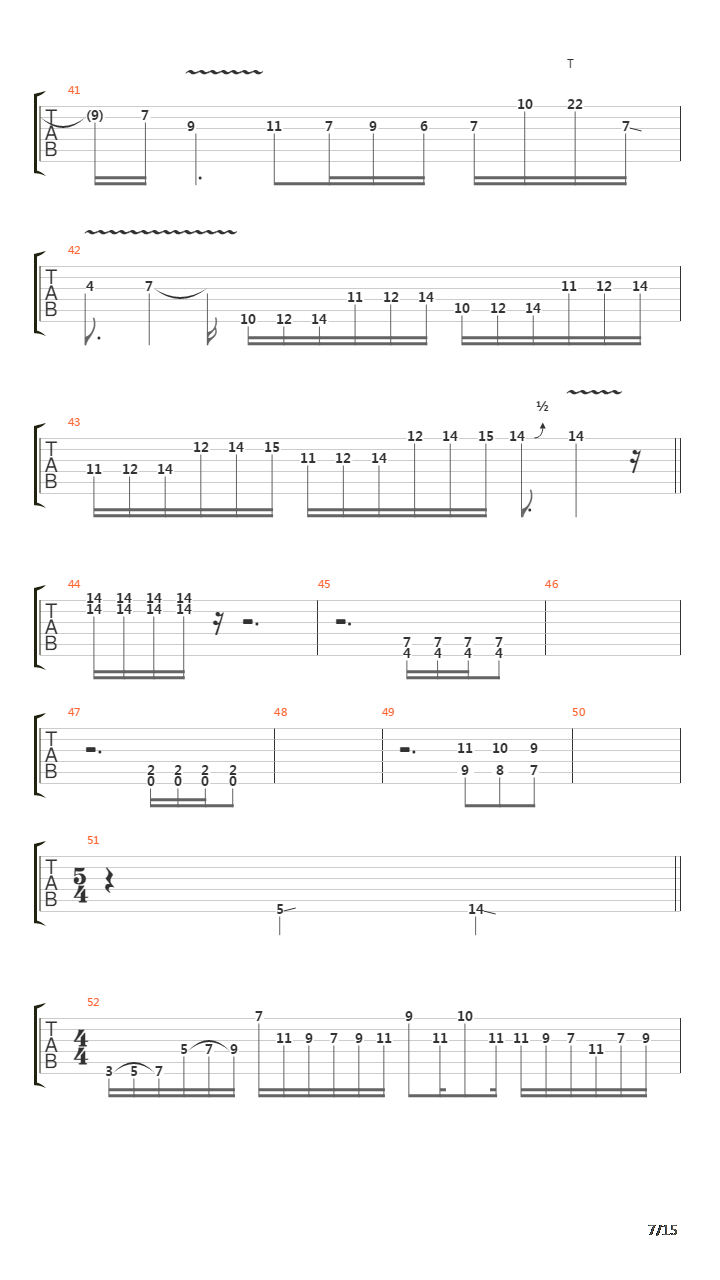 The Cataclysm吉他谱