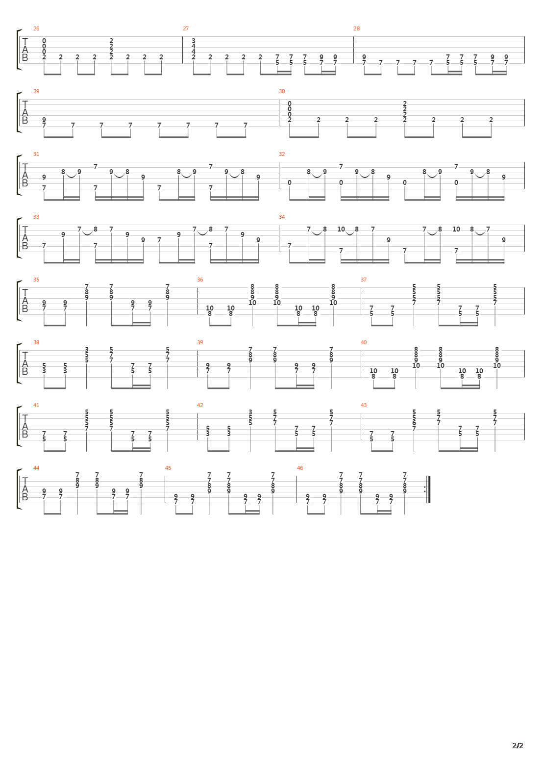 Envole Moi吉他谱