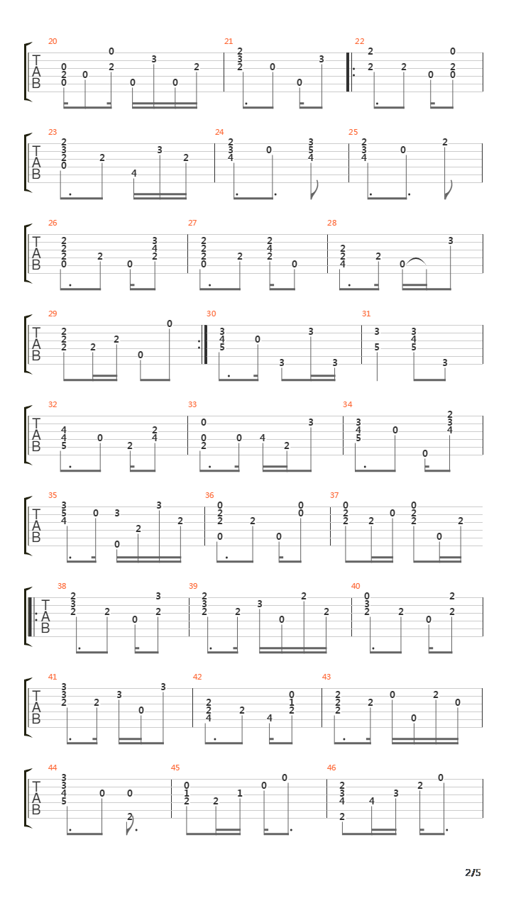 Fermer Les Yeux吉他谱