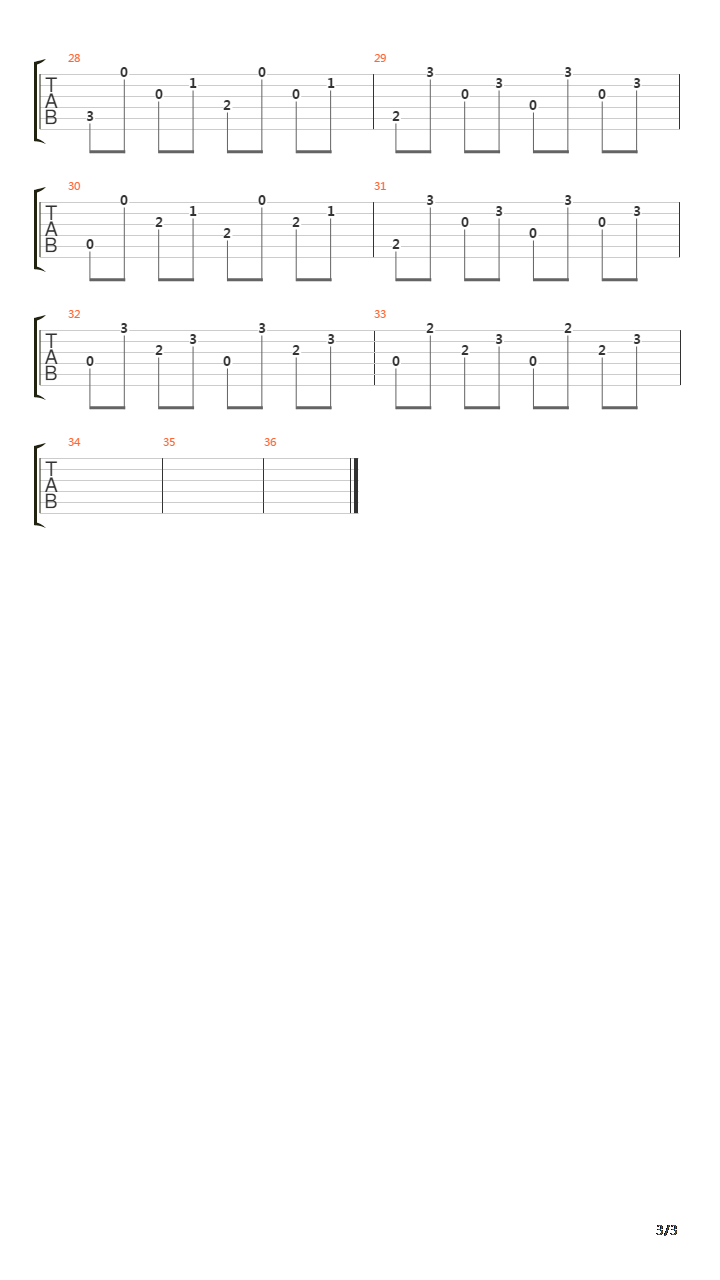 Il Y A吉他谱