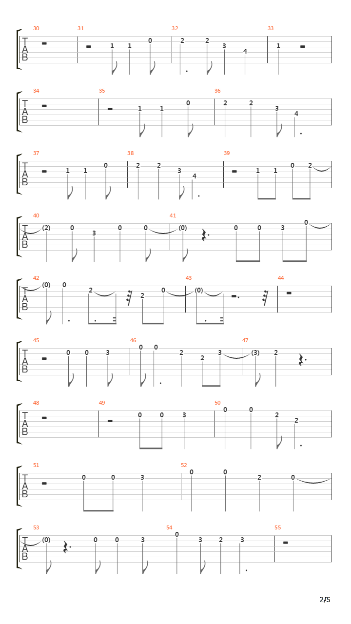 Nuit吉他谱