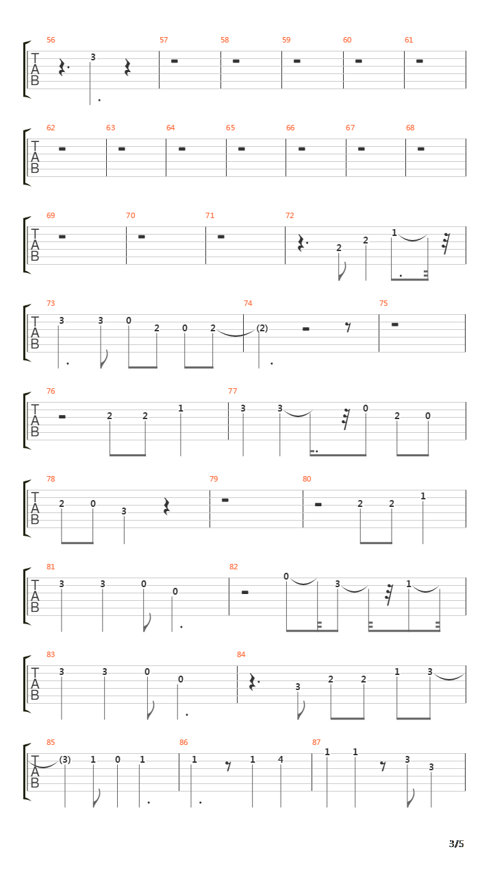 Nuit吉他谱