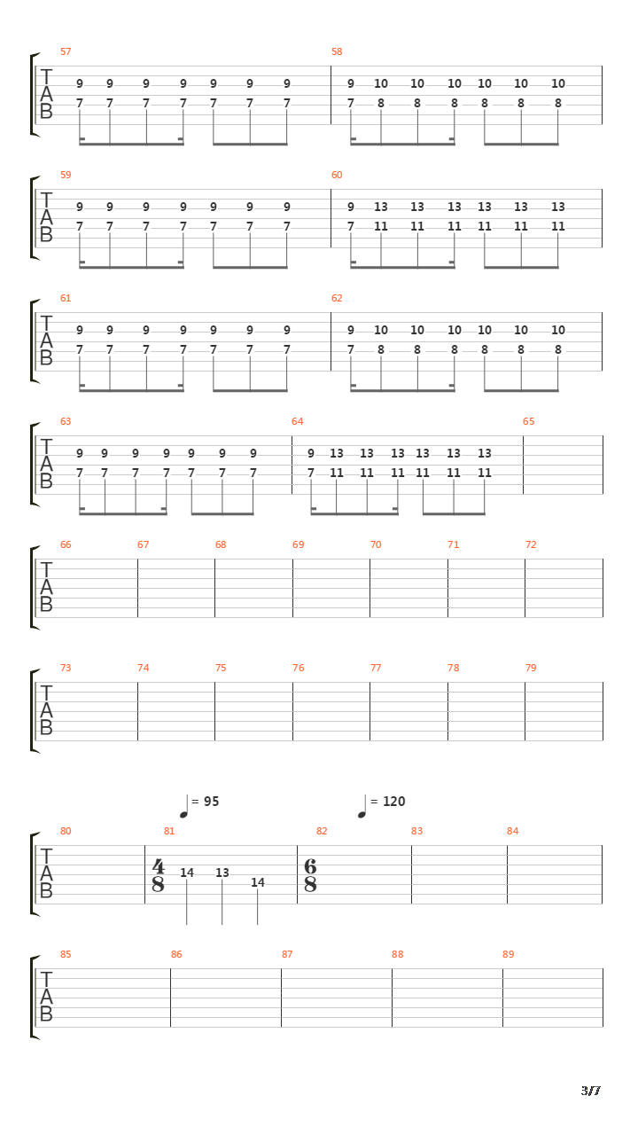 Miles Of Machines吉他谱