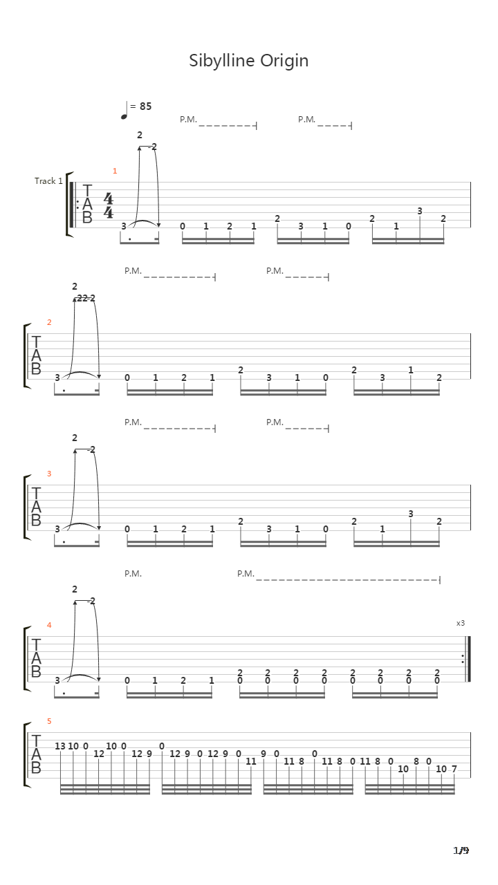 Sibylline Origin吉他谱