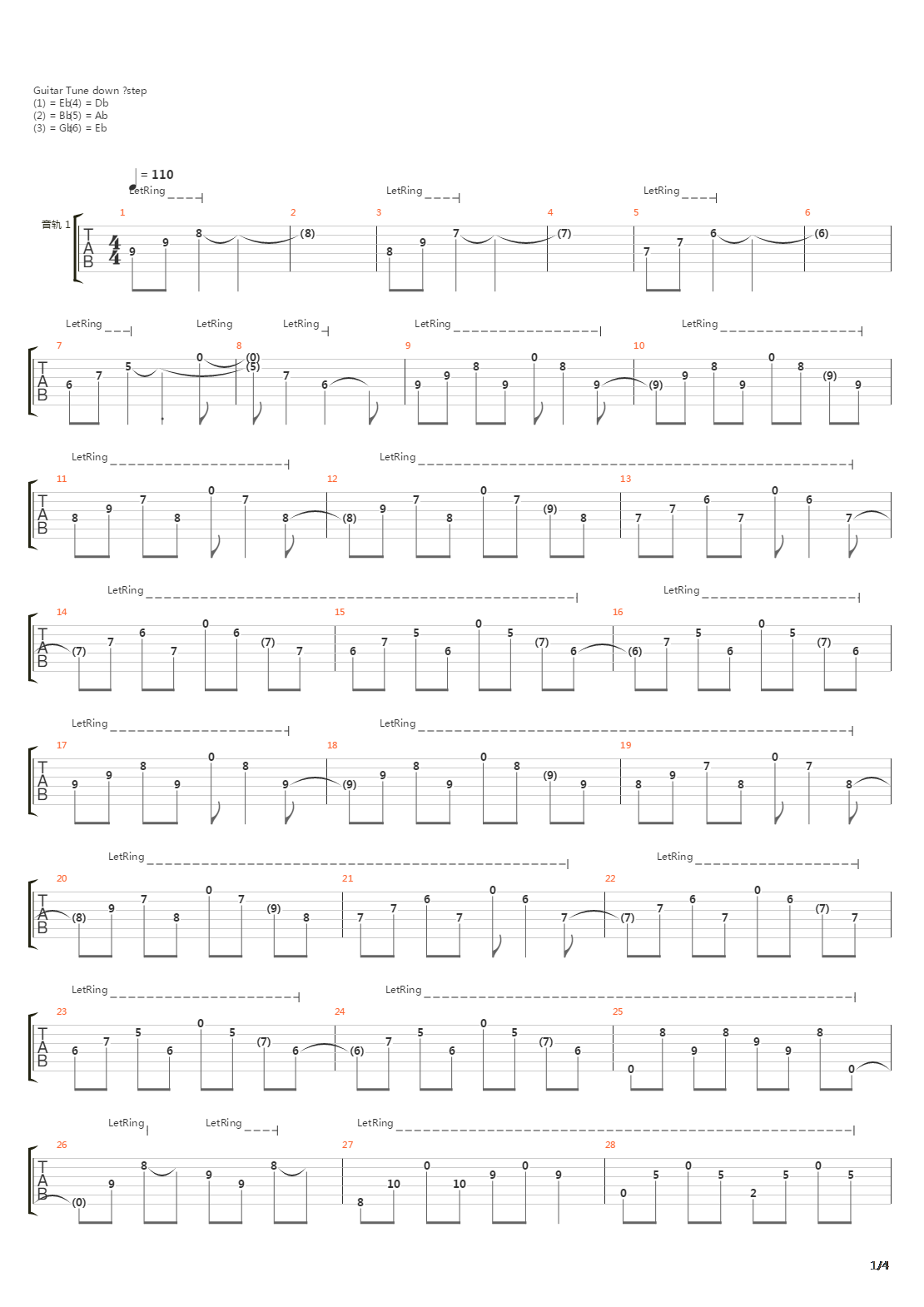 The Departure吉他谱