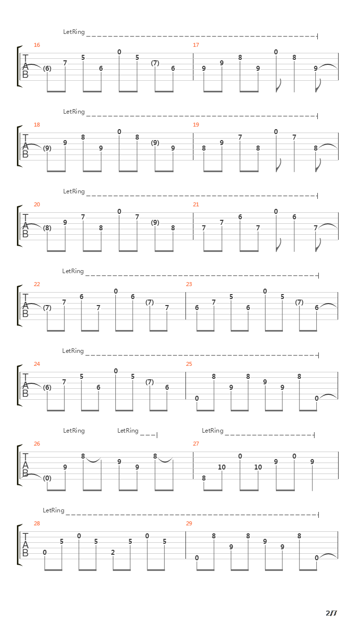 The Departure吉他谱