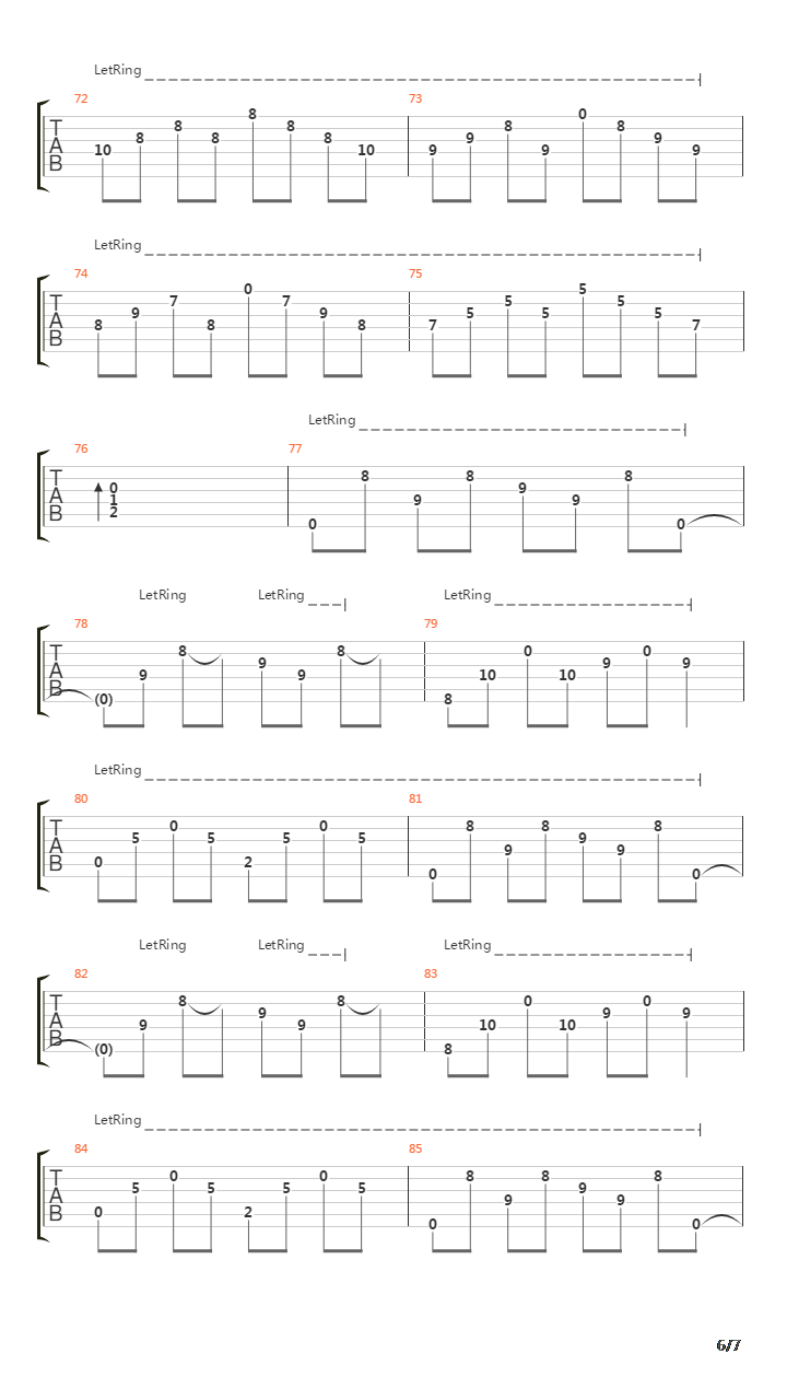 The Departure吉他谱