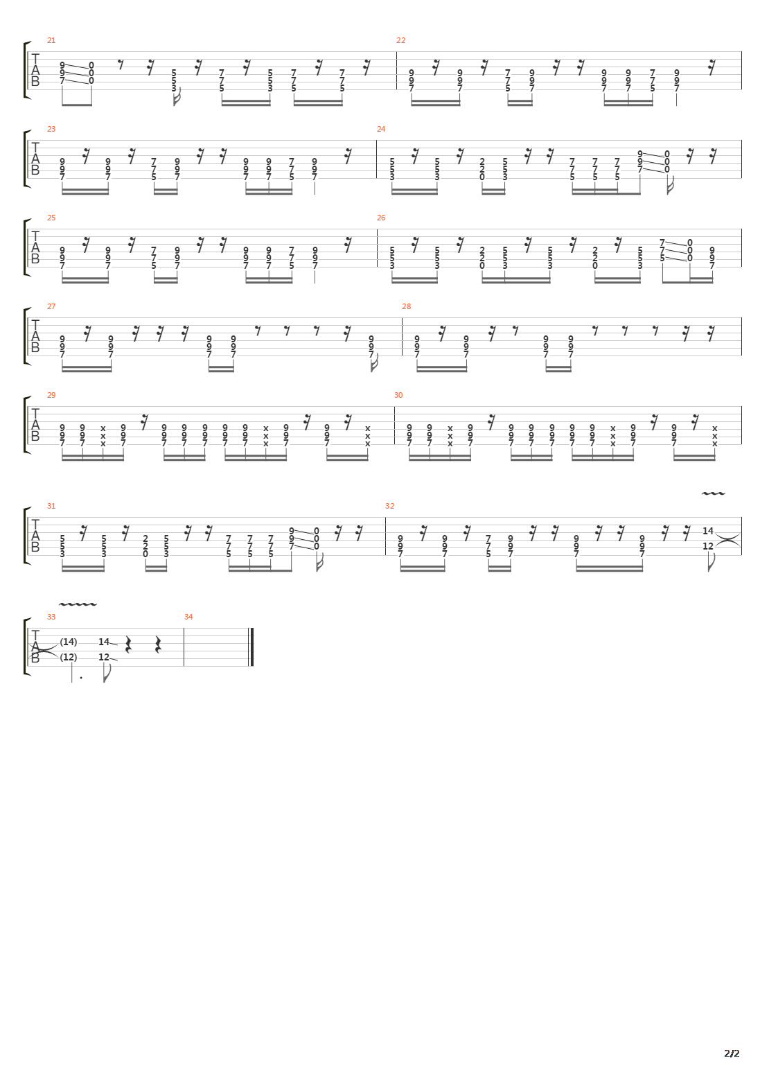 Last Chance吉他谱