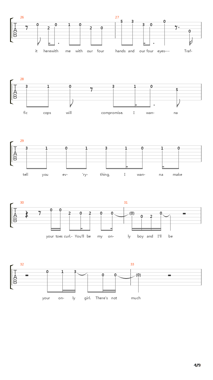 Cleveland吉他谱