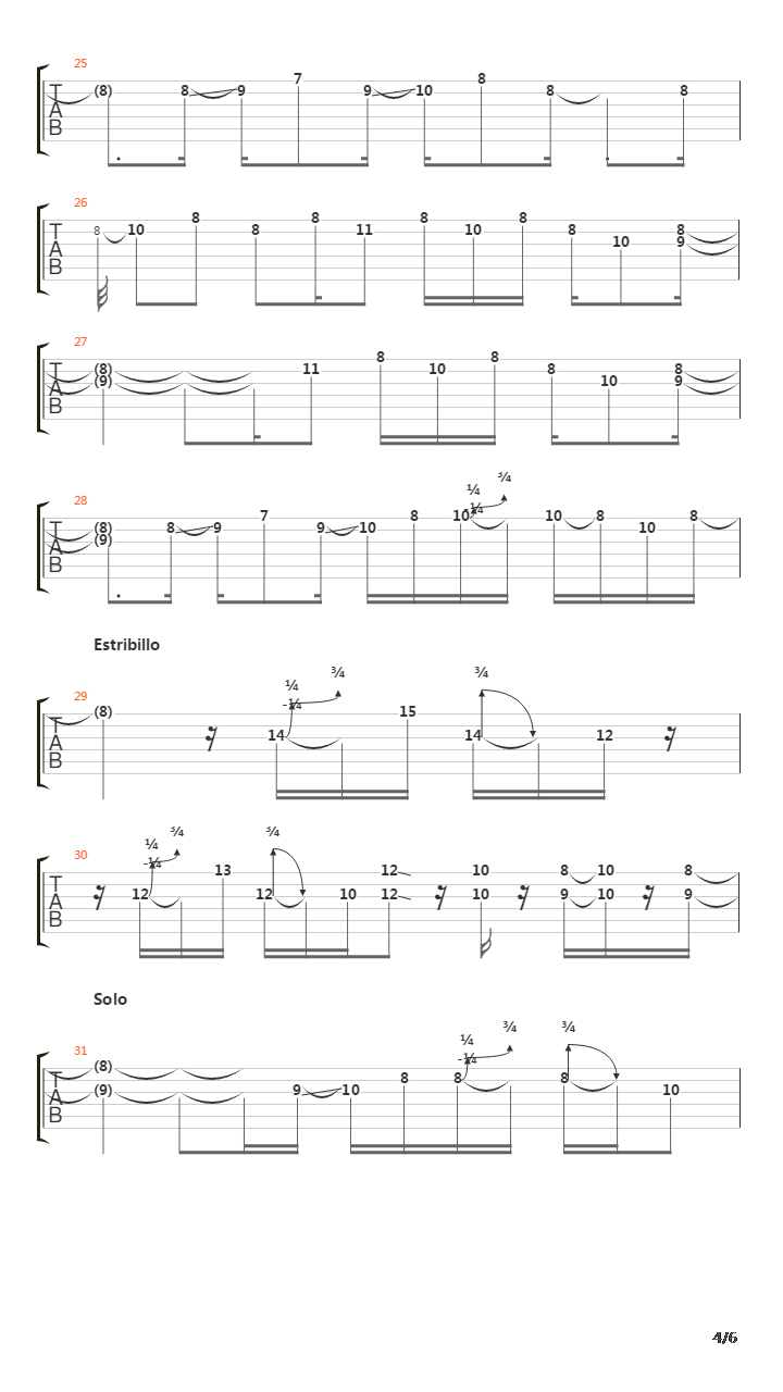 One Less Set Of Footsteps吉他谱