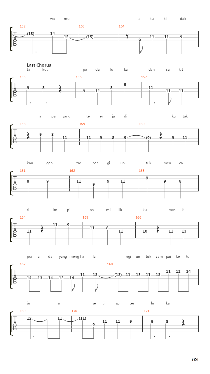 First Rabbit吉他谱