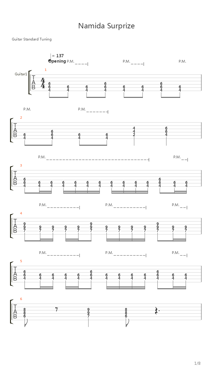 Namida Surprise吉他谱