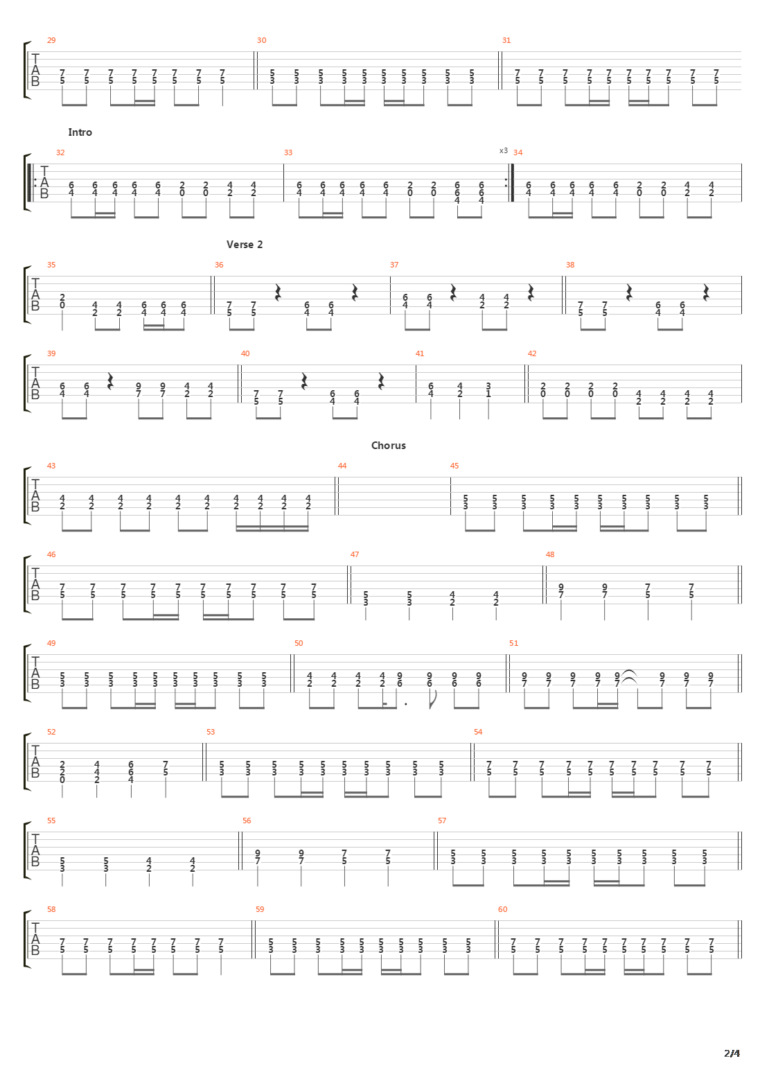 River吉他谱