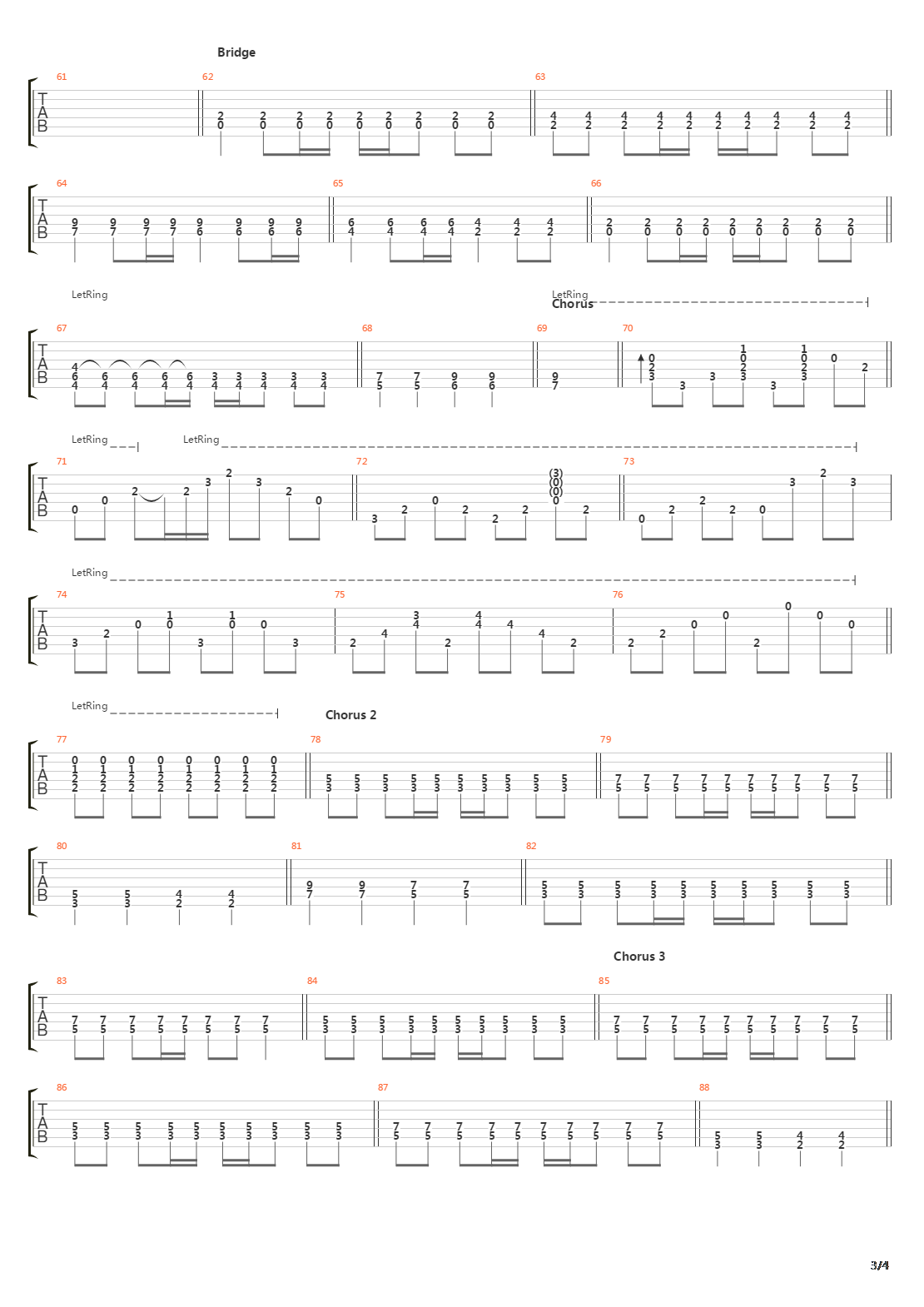 River吉他谱