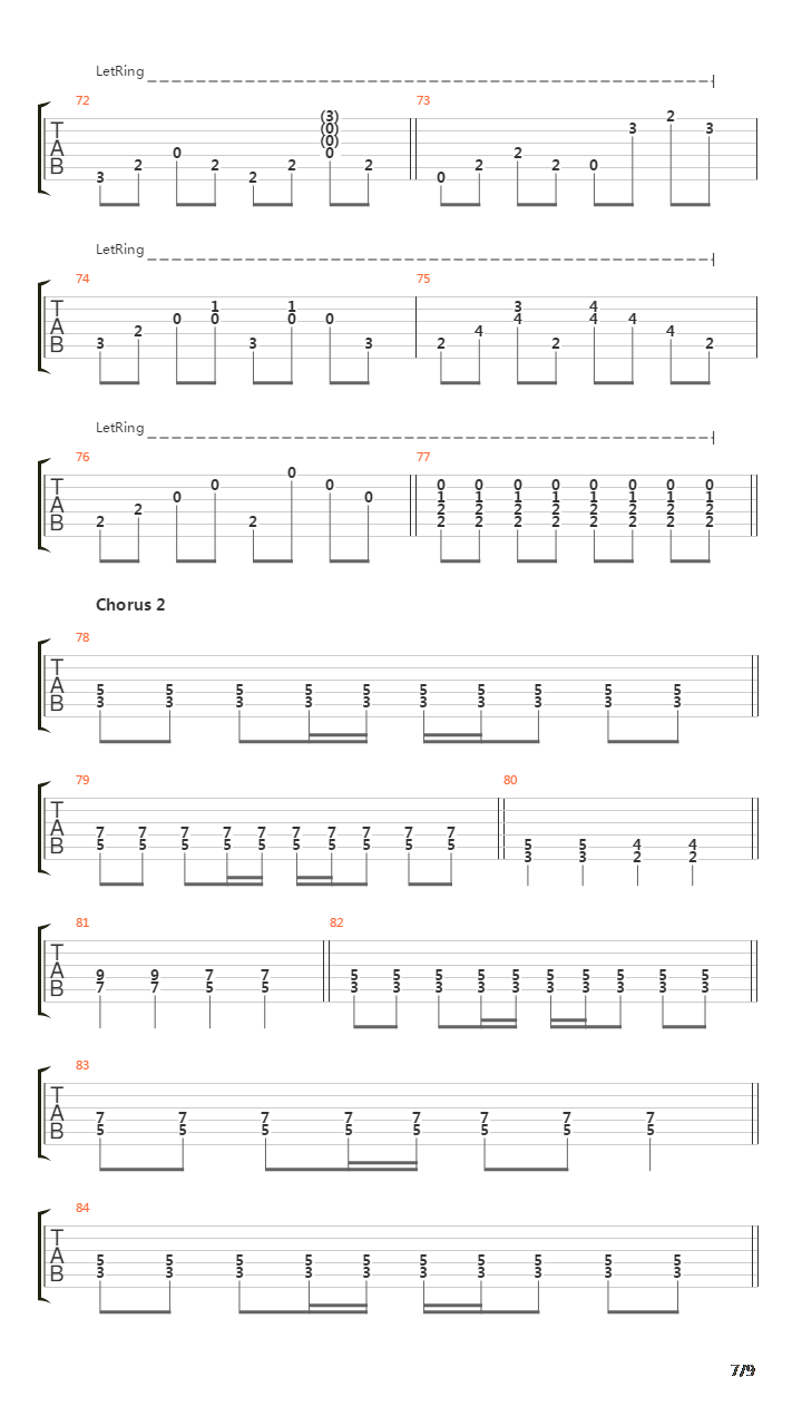 River吉他谱