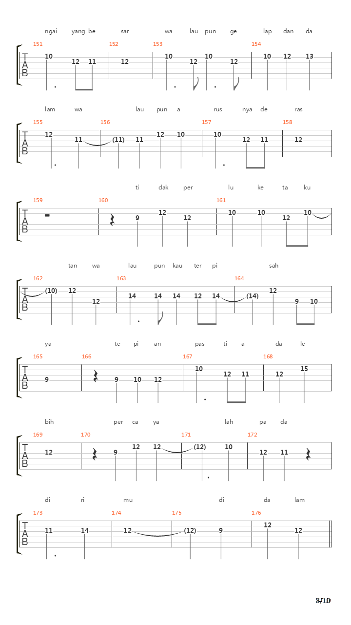 River吉他谱