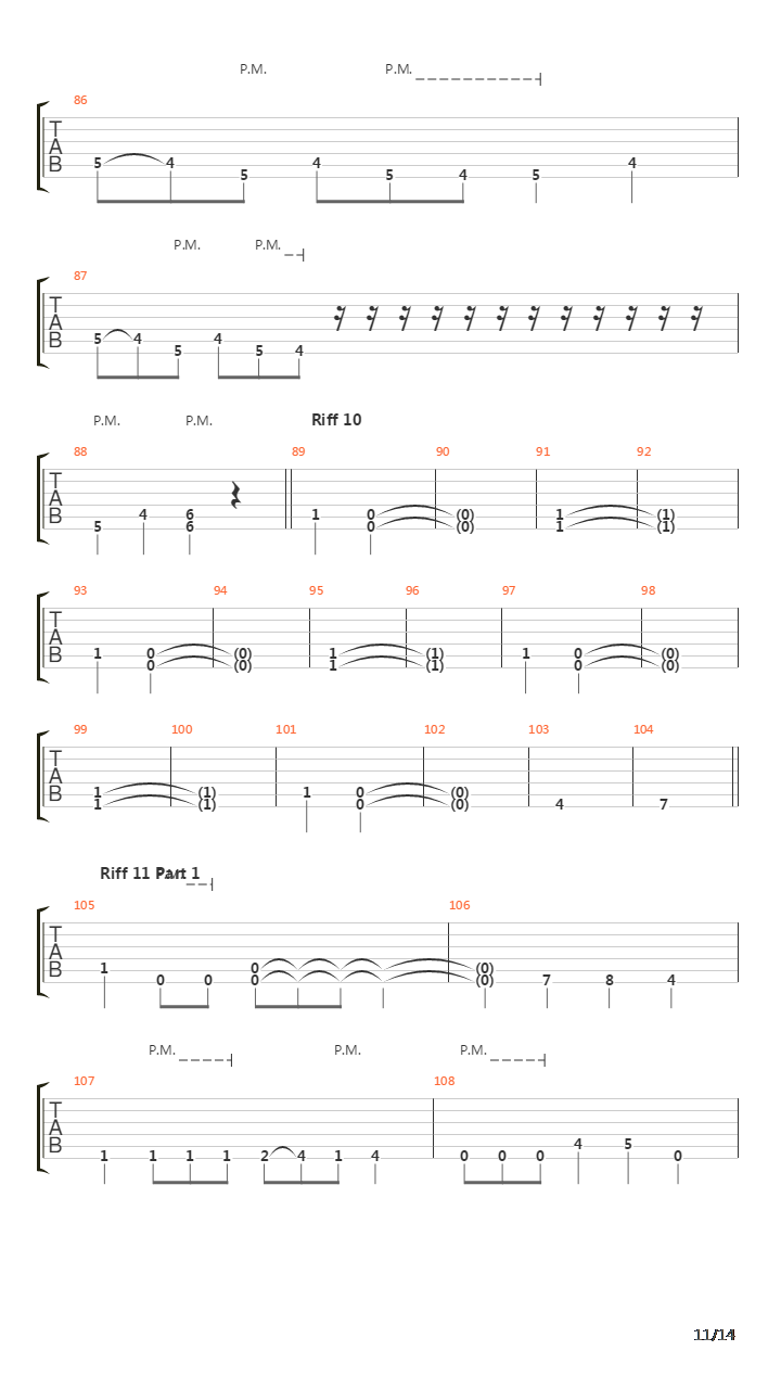 Embedded吉他谱