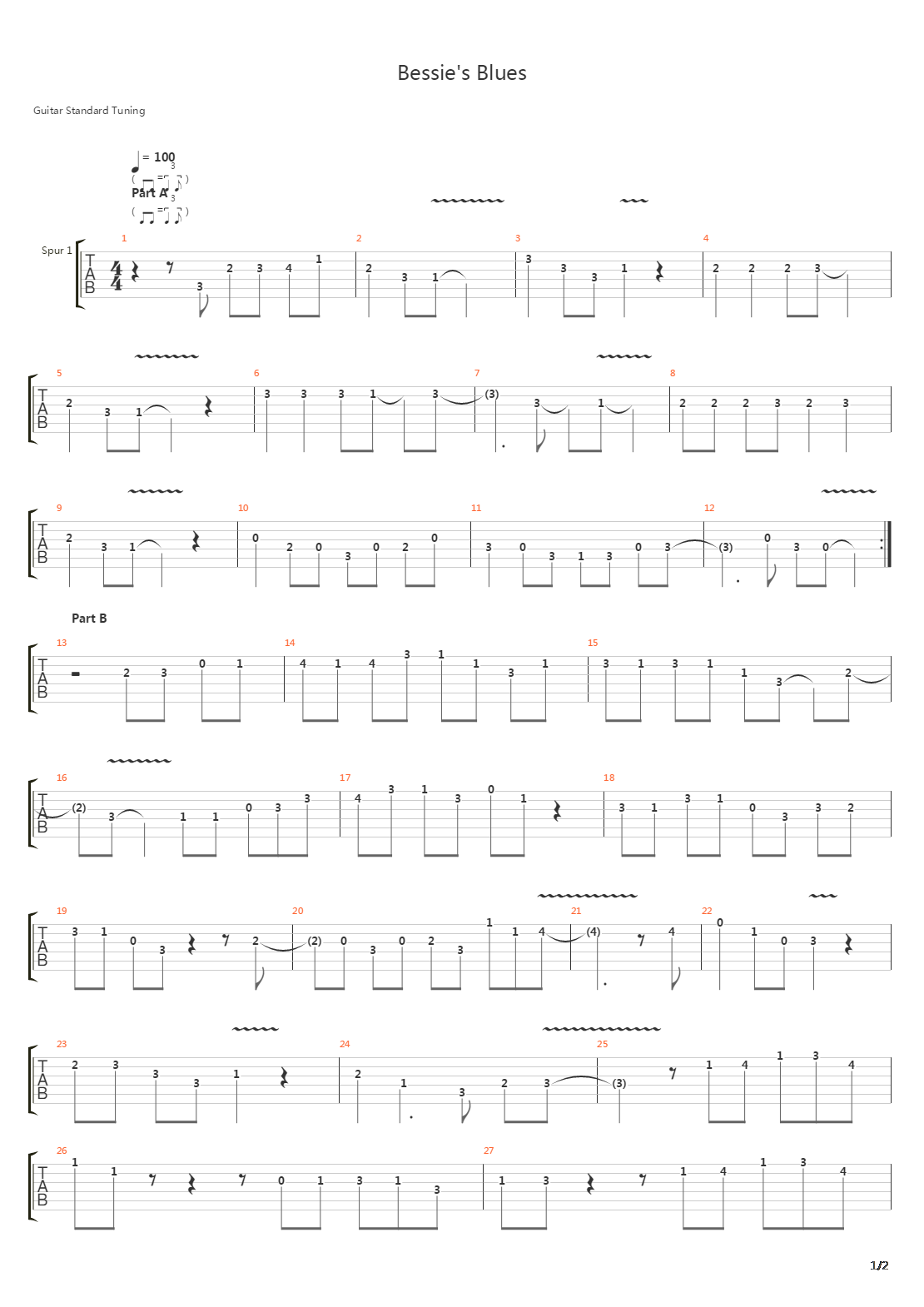Bessies Blues吉他谱