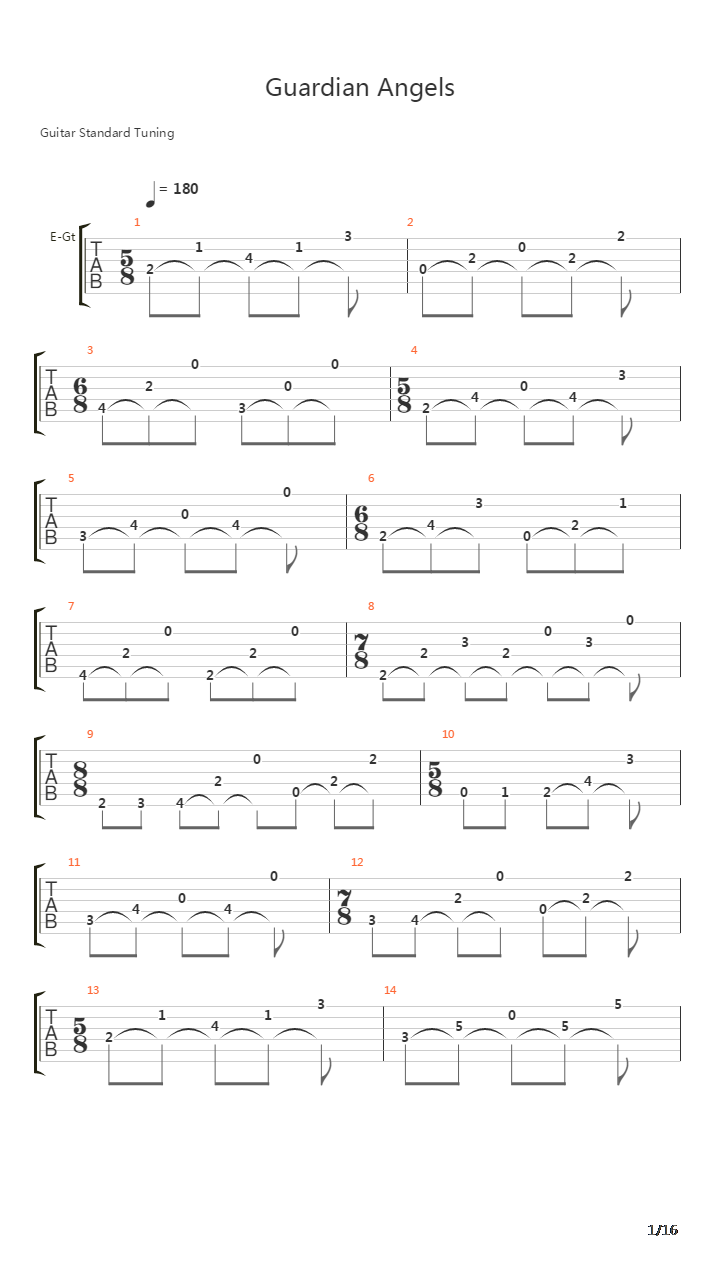 Guardian Angel吉他谱
