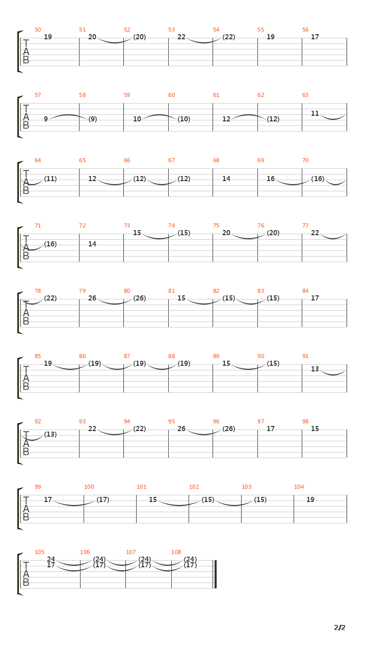 The Surface Of The Sun吉他谱