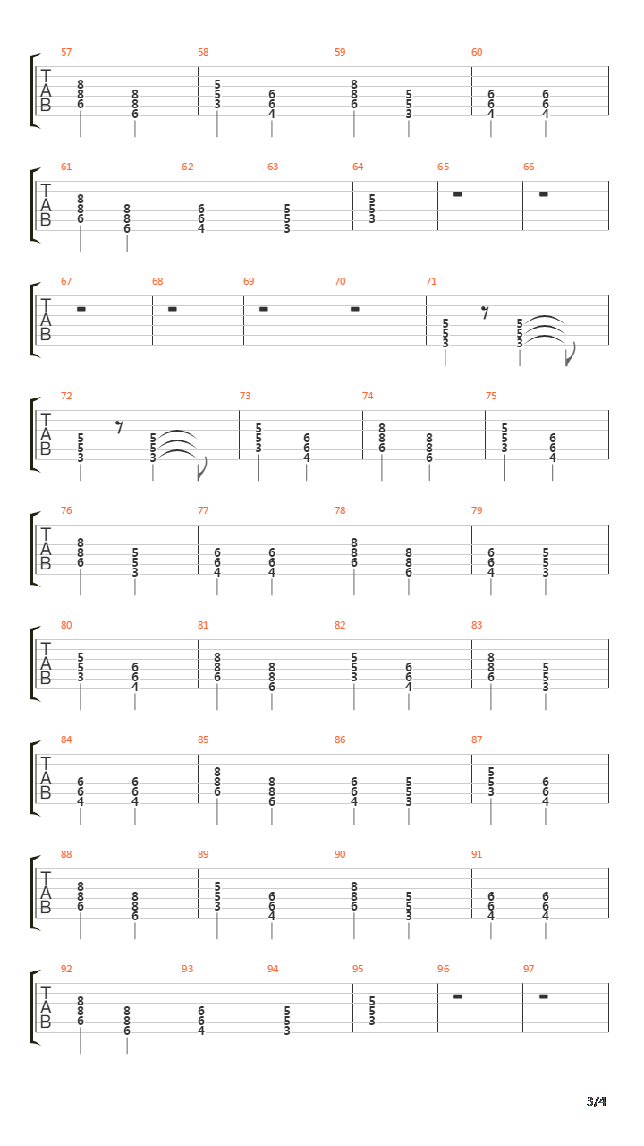 Quelques Cris吉他谱