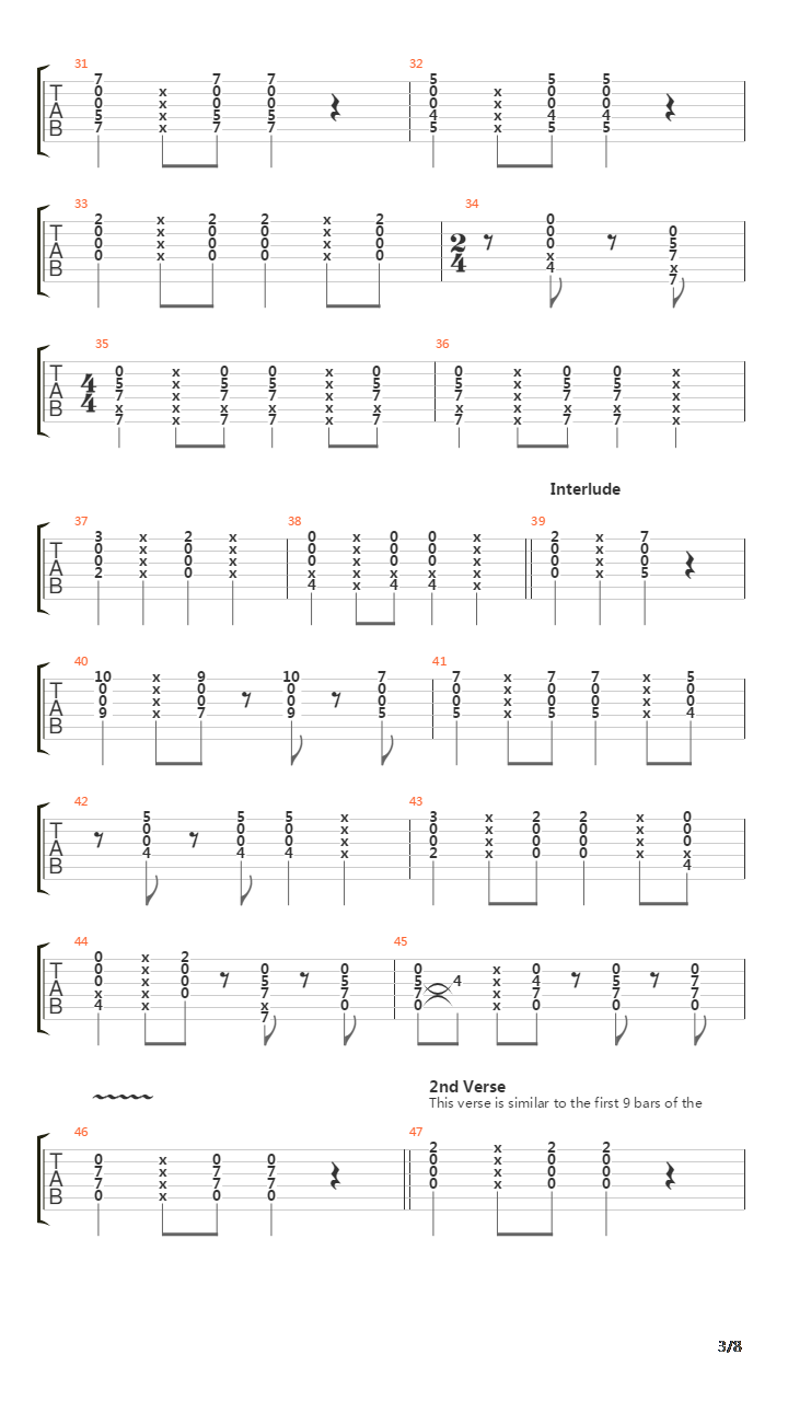 A Case Of You吉他谱