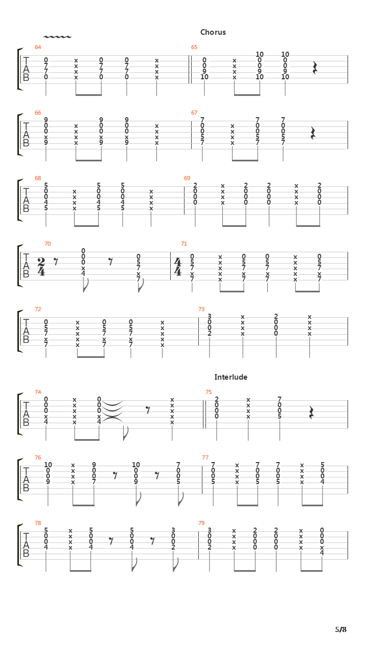 A Case Of You吉他谱