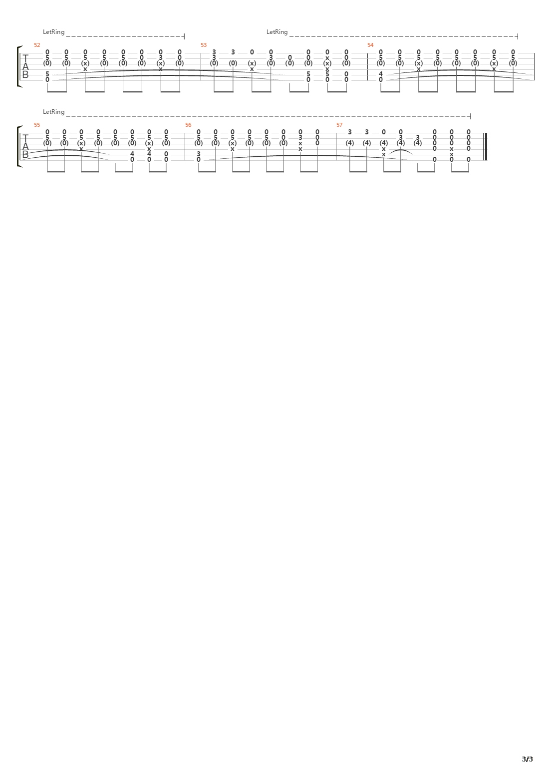 Down The Line吉他谱