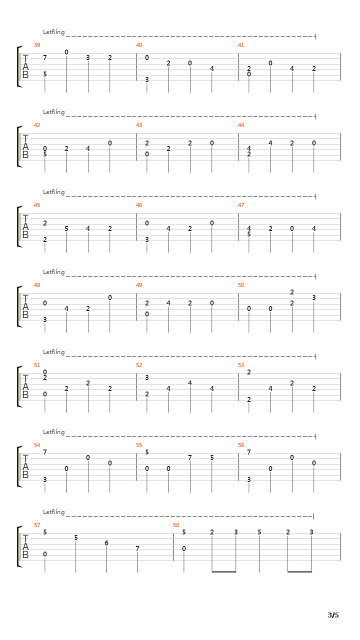 卡农(Canon in C Major)吉他谱