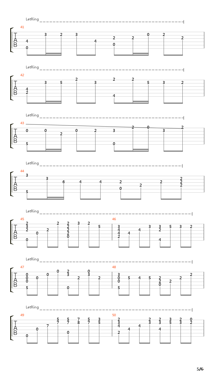 卡农(Canon in D Major)吉他谱