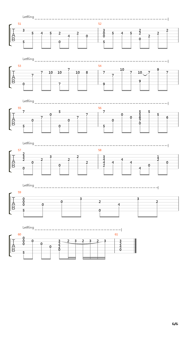 卡农(Canon in D Major)吉他谱