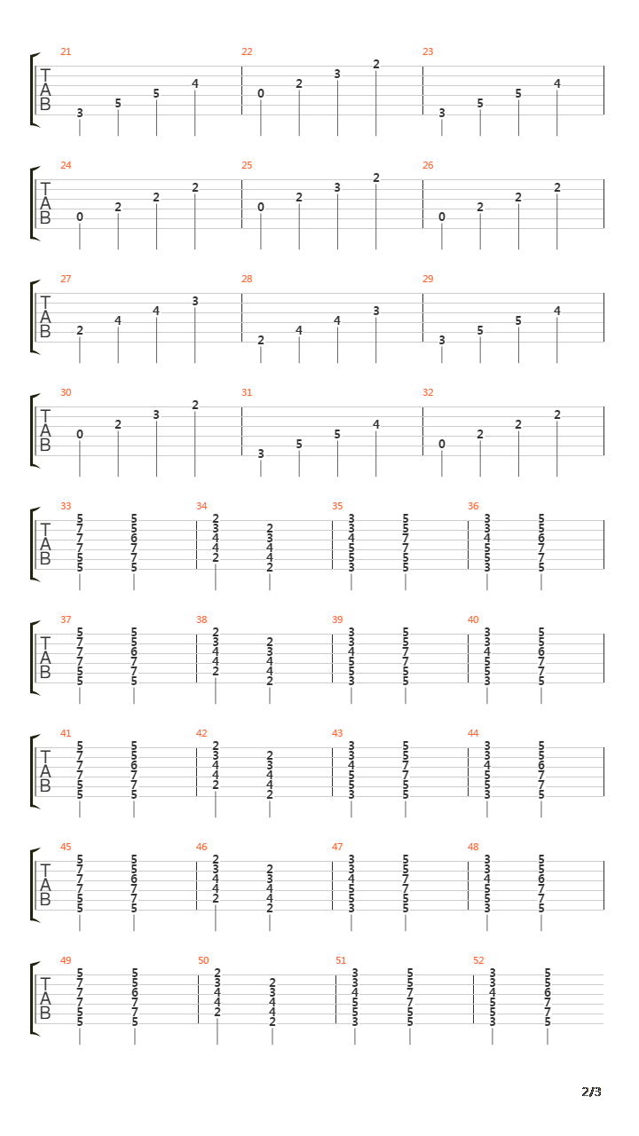 卡农(Canon in D Major)吉他谱