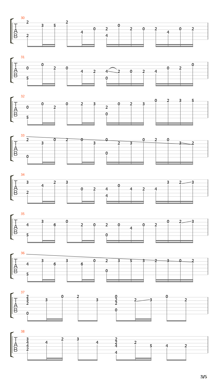 卡农(Canon in D)吉他谱