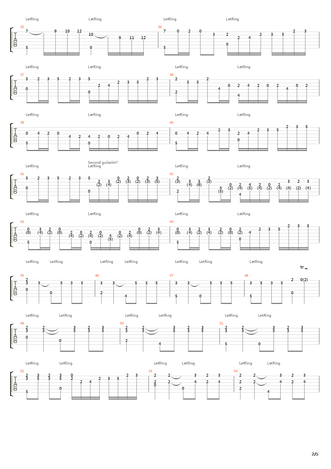 卡农(Canon in D)吉他谱