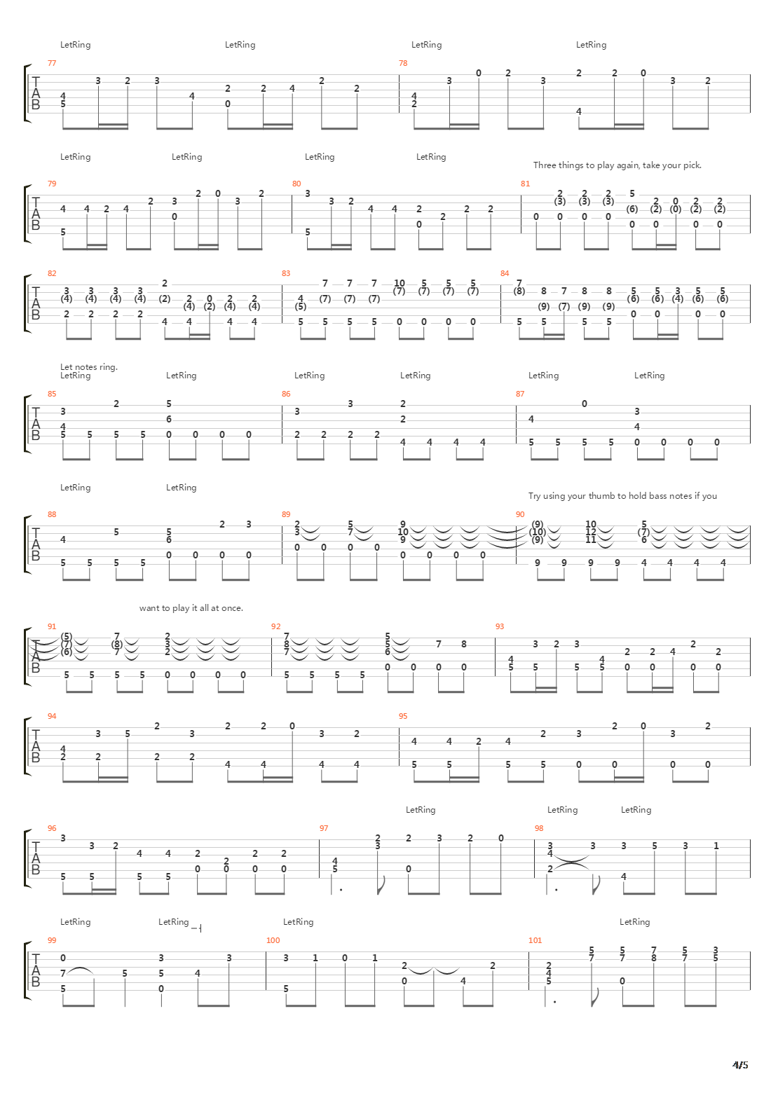 卡农(Canon in D)吉他谱