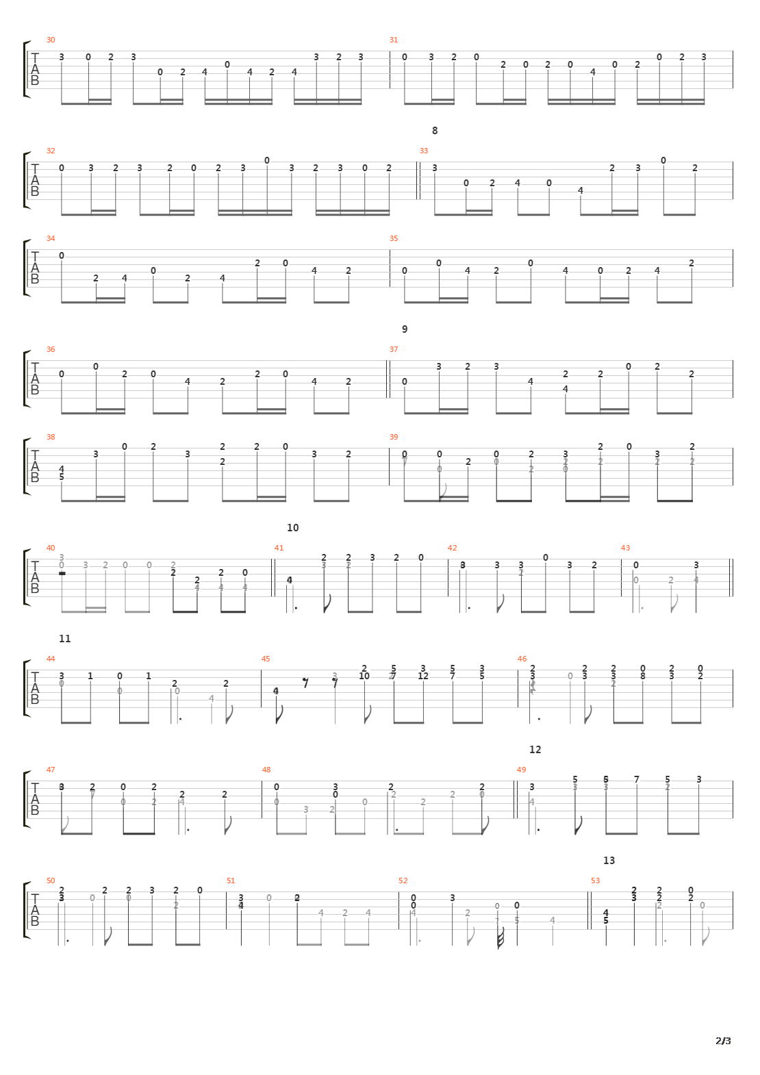 卡农(Canon in D)吉他谱