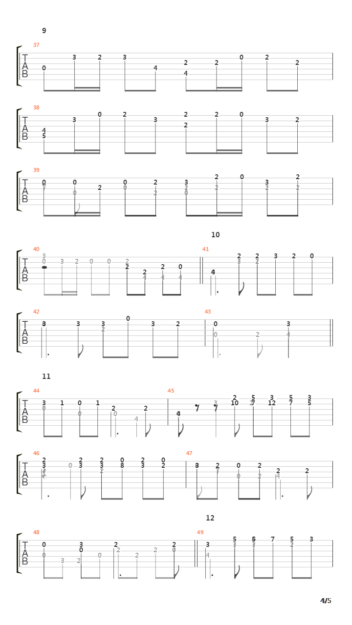 卡农(Canon in D)吉他谱