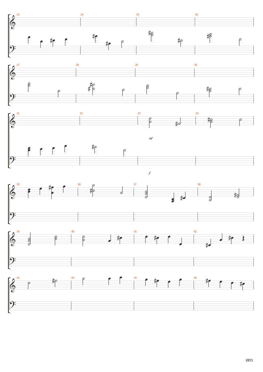 卡农(Canon in D)吉他谱