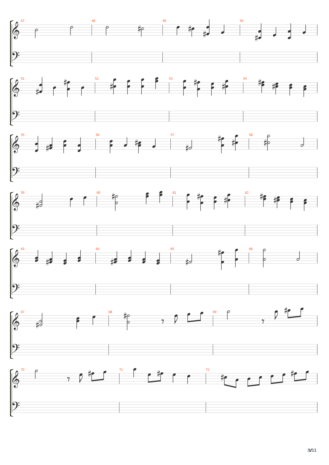 卡农(Canon in D)吉他谱