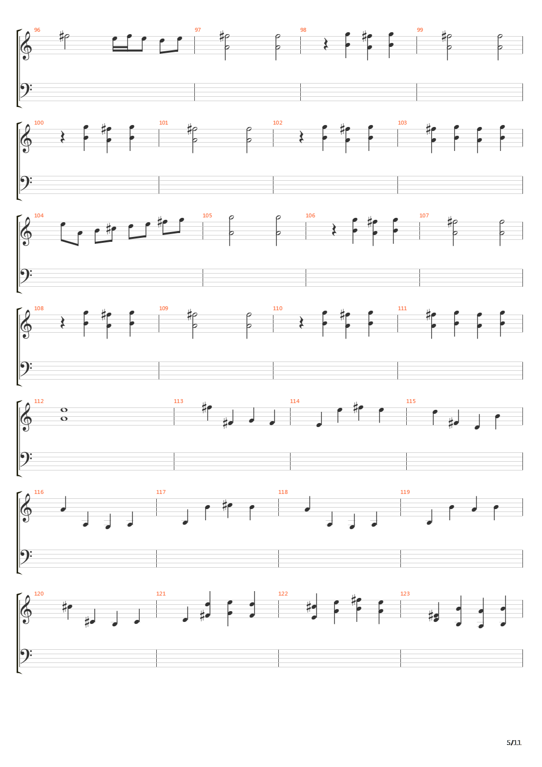 卡农(Canon in D)吉他谱